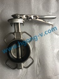 API stainless steel wafer butterfly valve